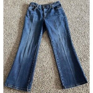 Ralph Lauren Jeans Womens 6P PETITE Blue Denim Straight Leg Retro 28x29